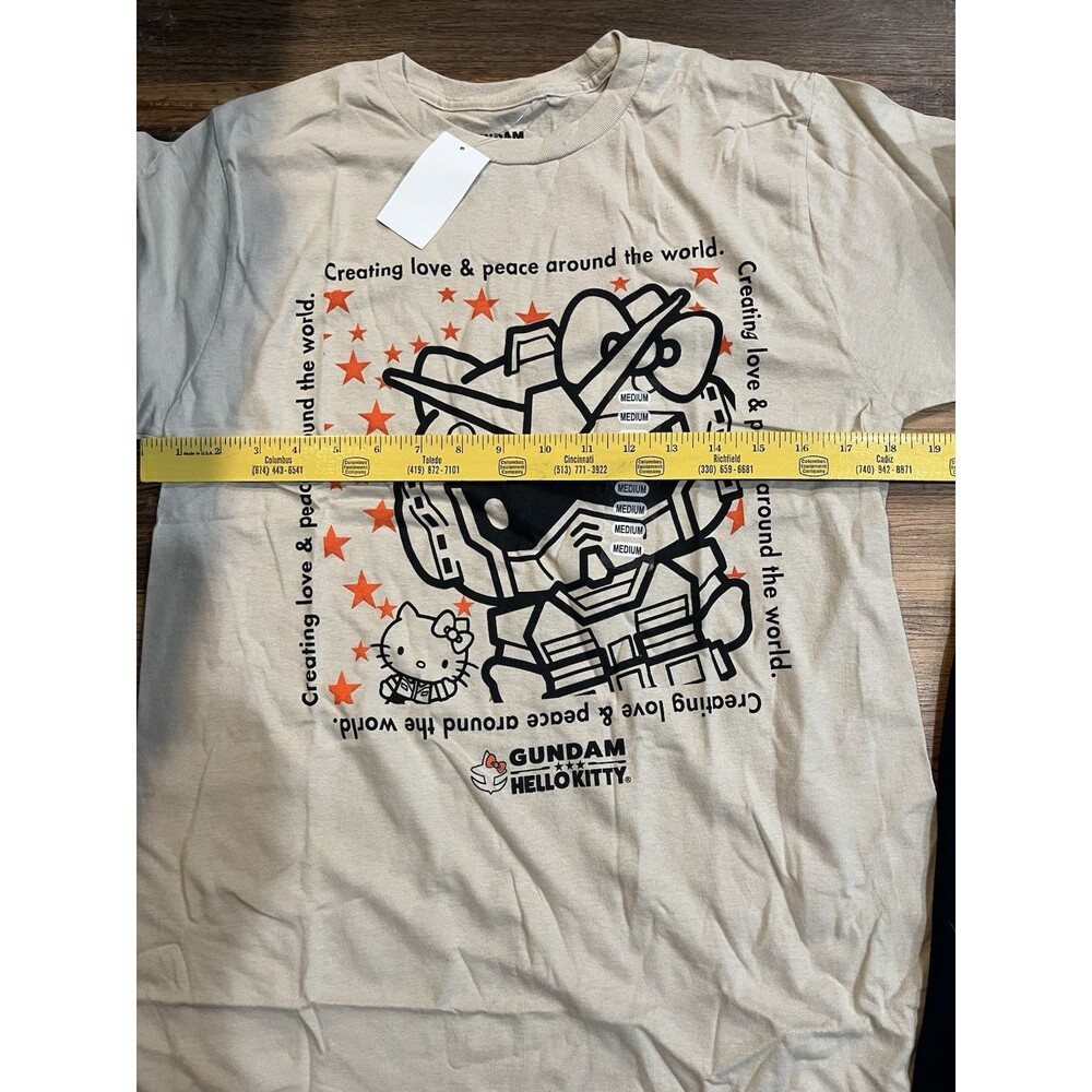 Hello Kitty Gundam + My Melody Kuromi + Aggretsuko Graphic Tee Lot Mens M XL - Picture 3 of 8